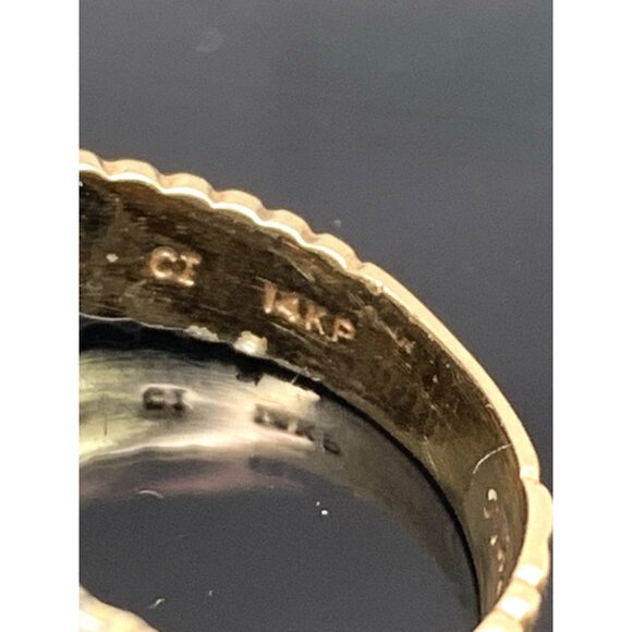 Cocktail Ring Diamond 14k Yellow Gold Cluster 0.75ctw Estate Women's Size 6.5 - Picture 10 of 14